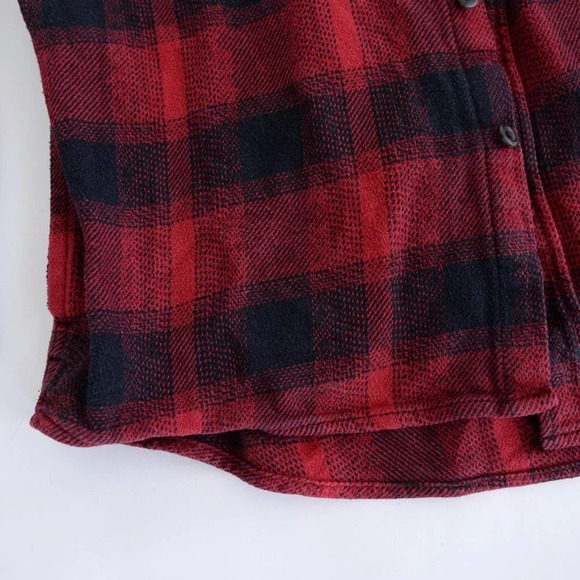 Orvis Red Black Checker Button Up Shirt -  Medium - Picture 8 of 15